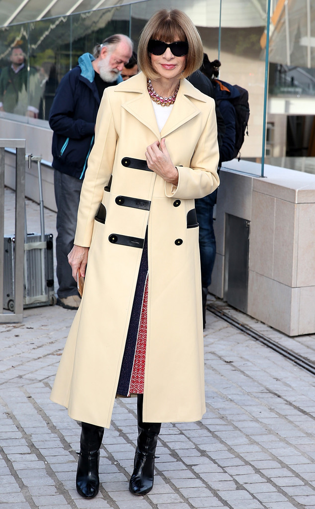 Stars at Paris Fashion Week, Anna Wintour Stars at Paris Fashion Week, Anna Wintour